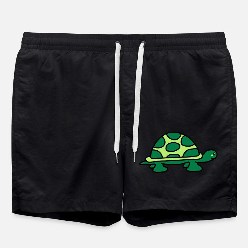 turtle - Swim Trunks - black