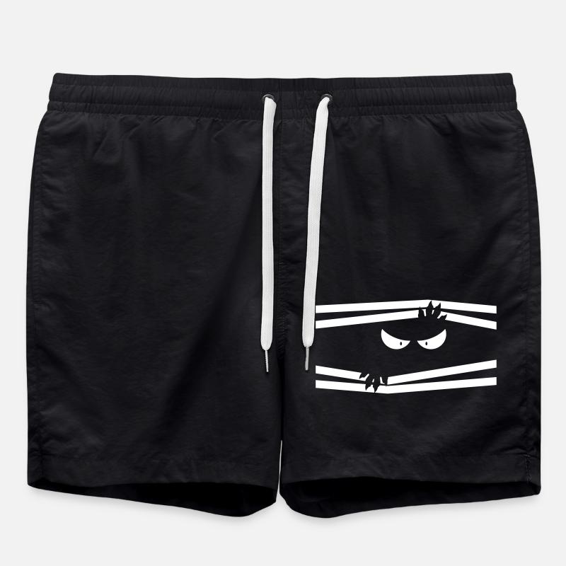 monster - Swim Trunks - black
