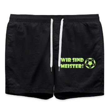 Maître football - Short de bain - noir - Devant - AI Model Male 185 light (185cm)