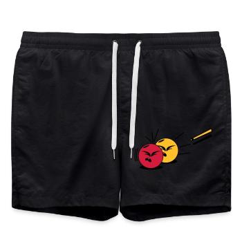 billard - Swim Trunks - black - Front - AI Model Male 185 light (185cm)