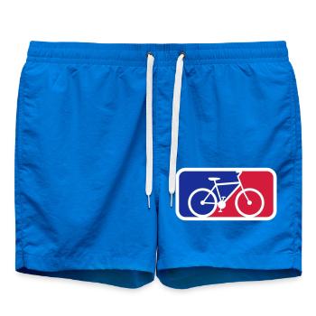 rot blau sport schild fahrrad fahren bike drahtese - Badeshorts - Cobalt blue - Vorne