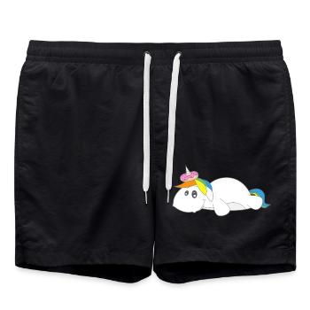 Licorne beignets cadeau d’Unicorn drôle - Short de bain - noir - Devant - AI Model Male 185 light (185cm)