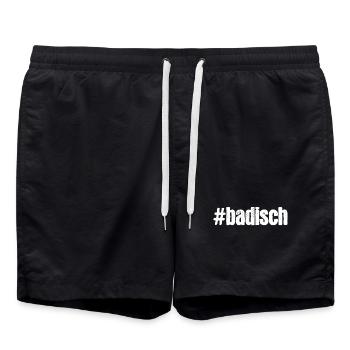 Badois - Short de bain - noir - Devant - AI Model Male 185 light (185cm)