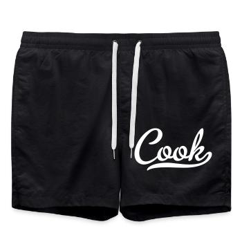 cuisinier - Short de bain - noir - Devant - AI Model Male 185 light (185cm)