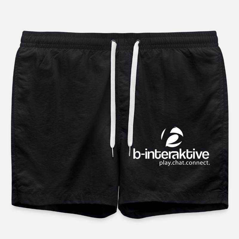 b-interaktive Logo - Badeshorts - Schwarz