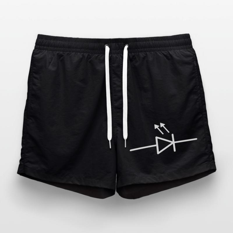 Circuit symbol light-emitting diode LED electronics Swim Trunks