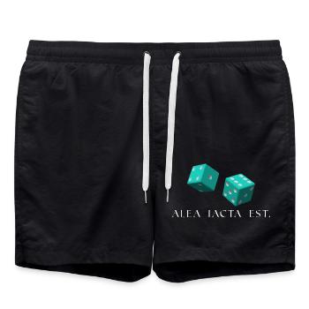 les cubes sont tombés en latin - Short de bain - noir - Devant - AI Model Male 185 light (185cm)