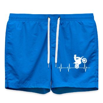 Motorrad Herzfrequenz - Badeshorts - Cobalt blue - Vorne
