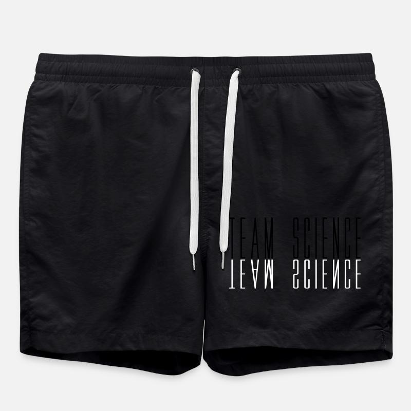 Science d'équipe mise en miroir - Short de bain - noir