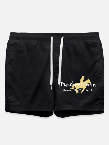 Buschreiterin - Badeshorts - Schwarz