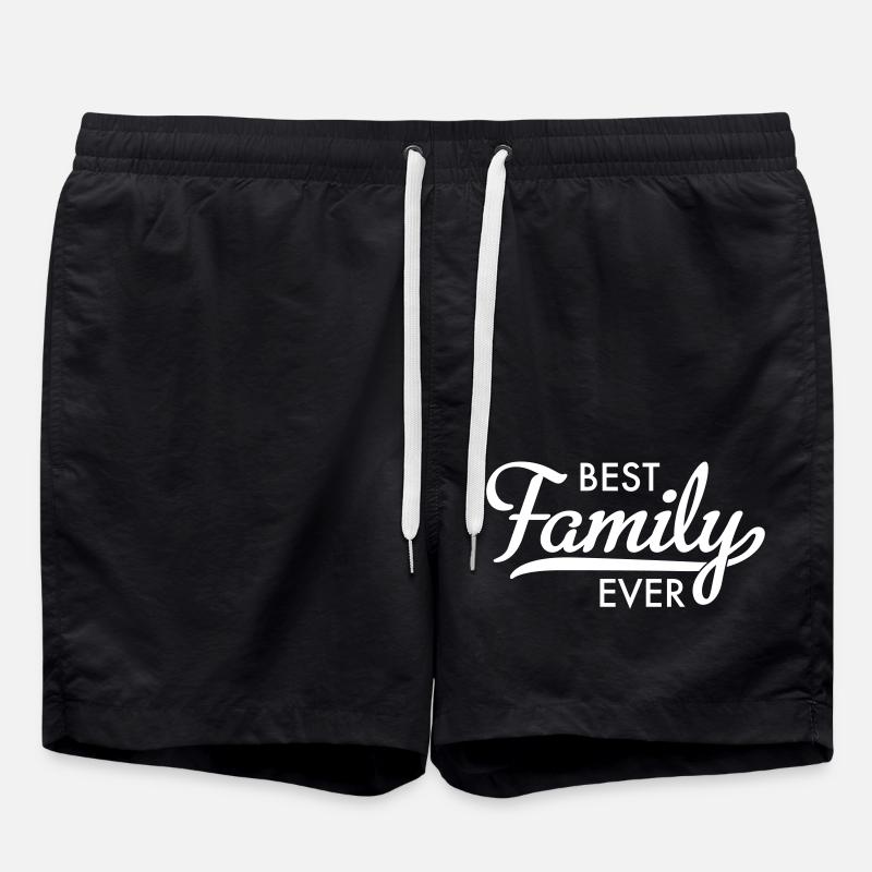 Best family ever - Swim Trunks - black