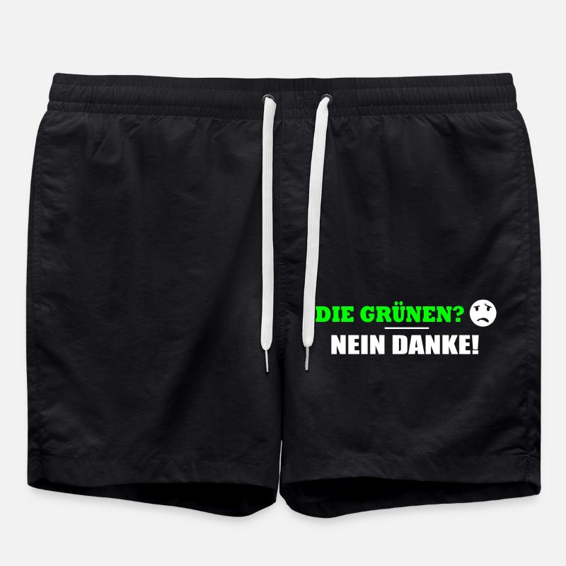 DIE GRÜNEN NEIN DANKE - Badeshorts - Schwarz