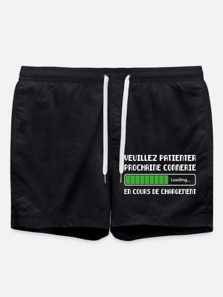 Prochaine Connerie En Cours De Chargement Cadeau - Short de bain - noir