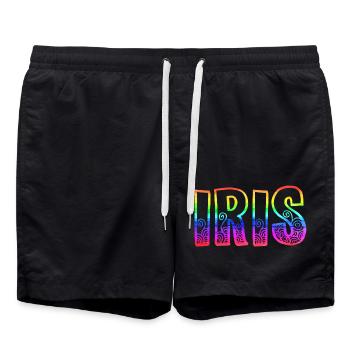 iris rs arc-en-ciel - Short de bain - noir - Devant - AI Model Male 185 light (185cm)