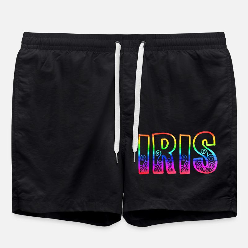 iris rs arc-en-ciel - Short de bain - noir