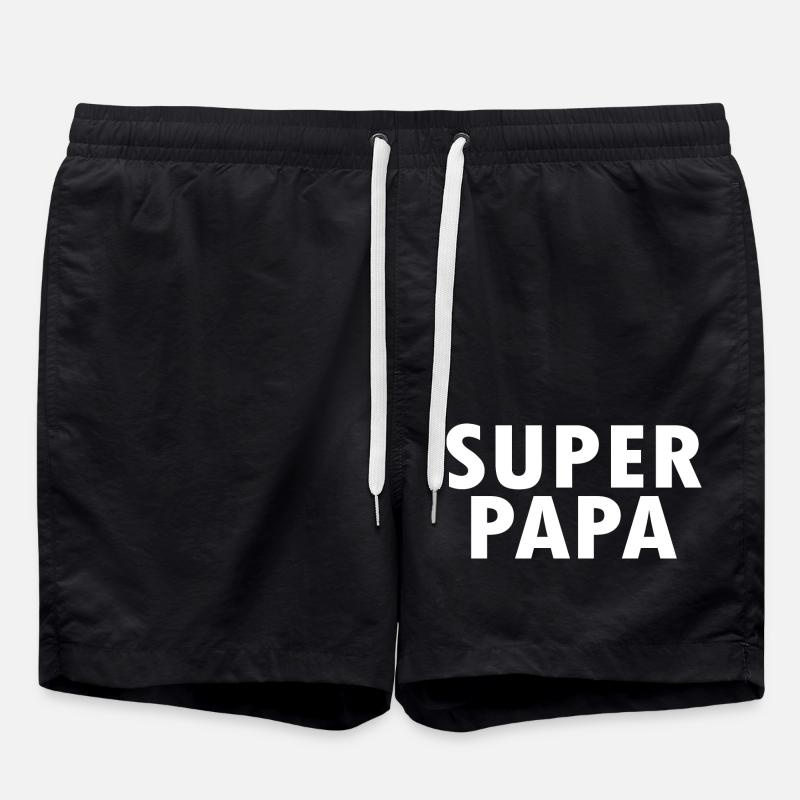 Superpapa - Swim Trunks - black