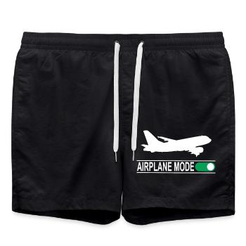 Airplane Mode - Badeshorts - Schwarz - Vorne - AI Model Male 185 light (185cm)