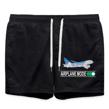 Airplane Mode - Badeshorts - Schwarz - Vorne - AI Model Male 185 light (185cm)