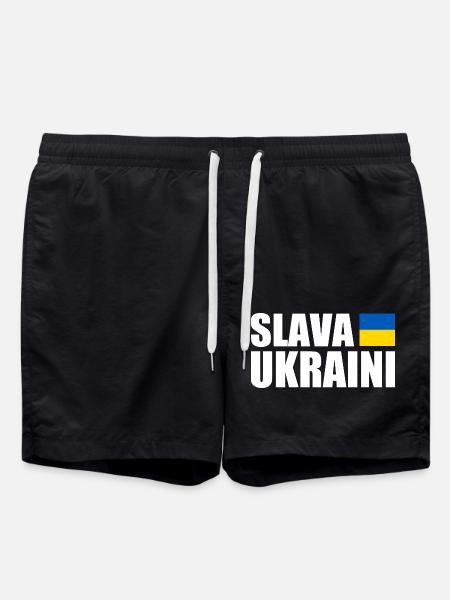 Slava ukraini - Swim Trunks - black