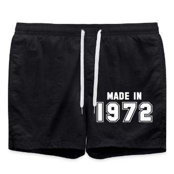 1972 - Short de bain - noir - Devant - AI Model Male 185 light (185cm)