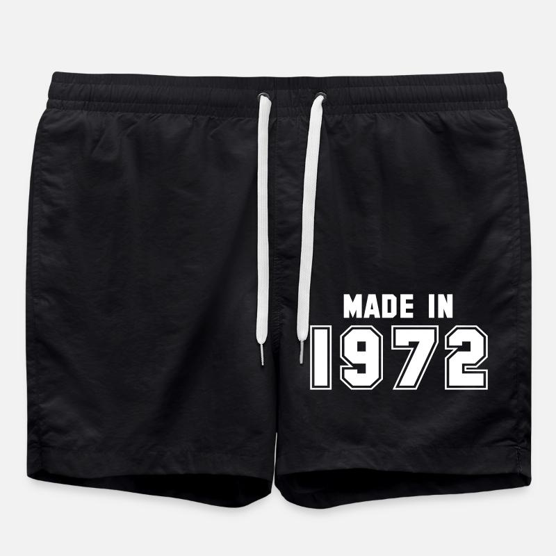 1972 - Badeshorts - Schwarz