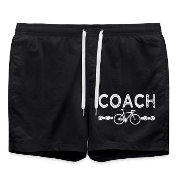 Velo coach vélo vélos velos - Short de bain - noir - Devant - AI Model Male 185 light (185cm)