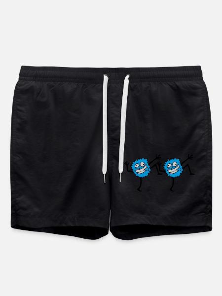 2 monstres dansants - Short de bain - noir
