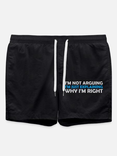 Je ne discute pas - Short de bain - noir