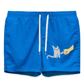 Brofist Katze Fist Pump - Badeshorts - Cobalt blue - Vorne