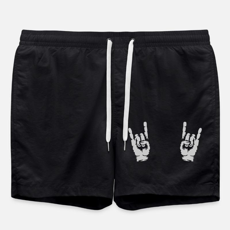 Musique Heavy Metal Hands - Short de bain - noir