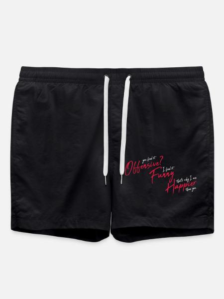You find it offensive - Swim Trunks - black