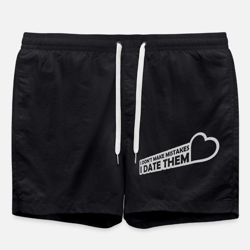 Date Erreurs Citation Logo - Short de bain - noir