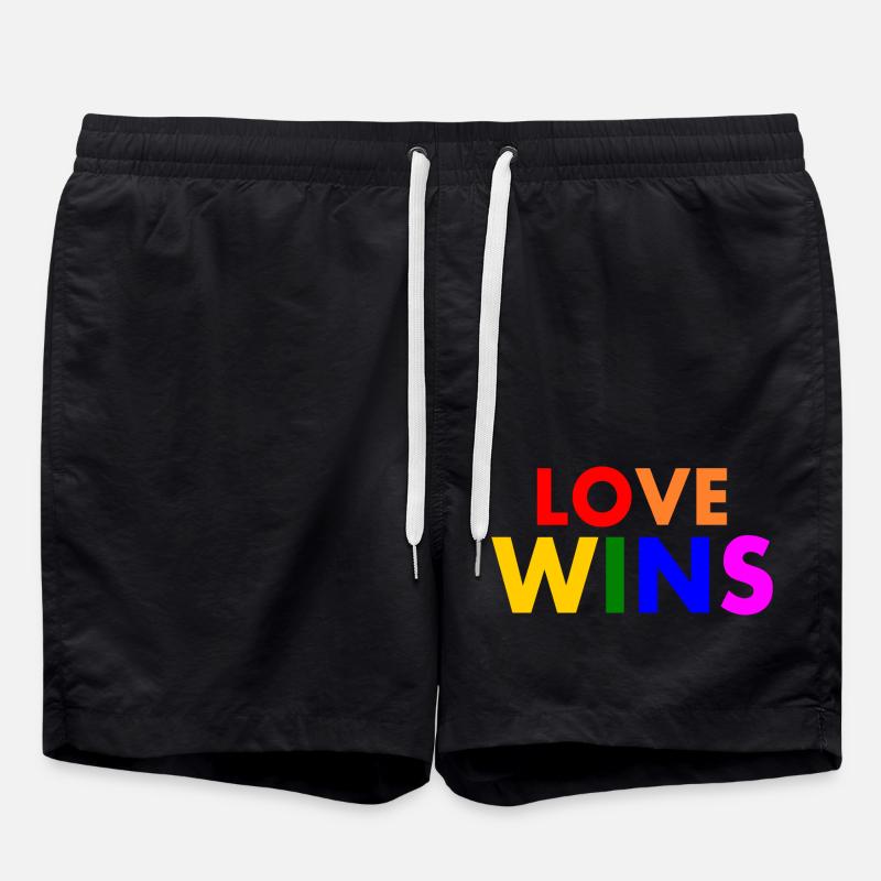 Love wins - Short de bain - noir