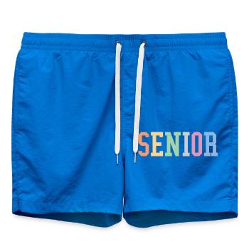 Senior - Student Class Retro Graduation Party Geschenk - Badeshorts - Cobalt blue - Vorne