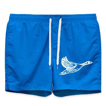 Flying wild goose with wings - Swim Trunks - cobalt blue - Front