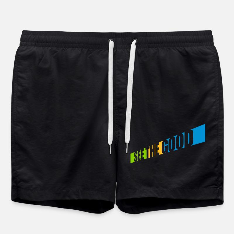 voir la bonne citation - Short de bain - noir