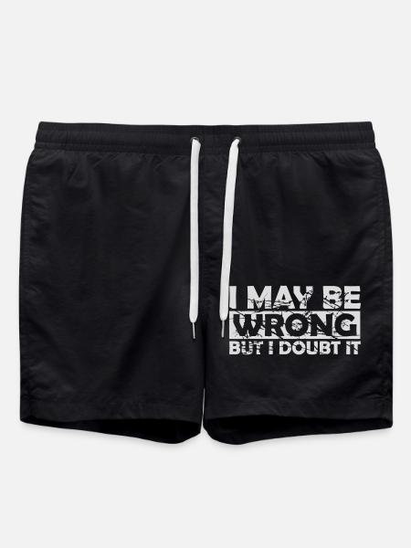 I may be wrong - Swim Trunks - black