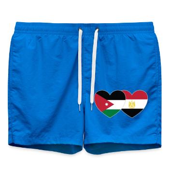 Jordanie Egypte Drapeau Coeur - Short de bain - cobalt blue - Devant