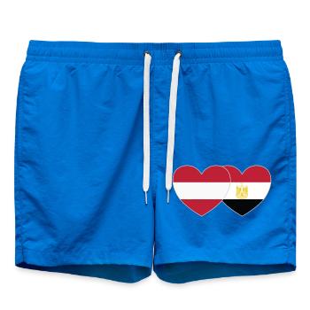 Autriche Egypte Drapeau Coeur - Short de bain - cobalt blue - Devant