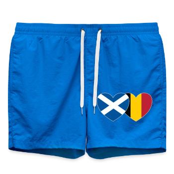 Ecosse Belgique Flag Heart - Short de bain - cobalt blue - Devant
