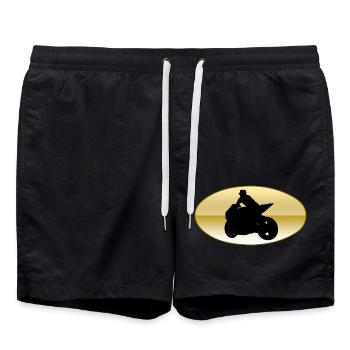 Motorcycle - Swim Trunks - black - Front - AI Model Male 185 light (185cm)
