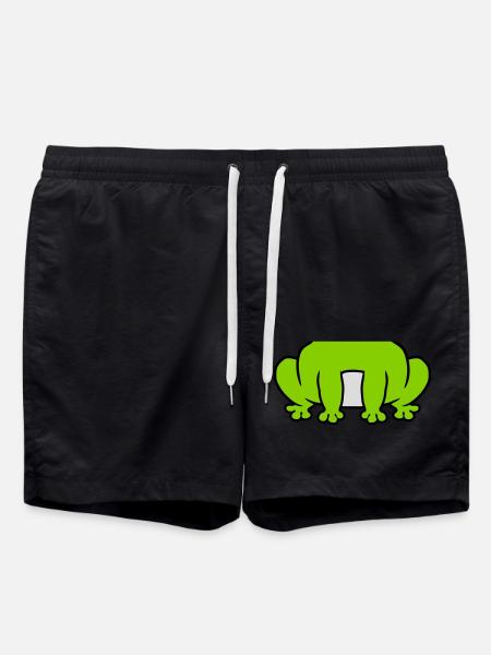 Costume small sitting frog - Swim Trunks - black