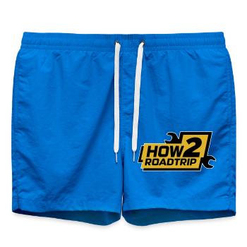 How2Roadtrip LOGO - Short de bain - cobalt blue - Devant