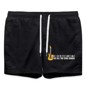 Je suis peut-être vieux - Short de bain - noir - Devant - AI Model Male 185 light (185cm)