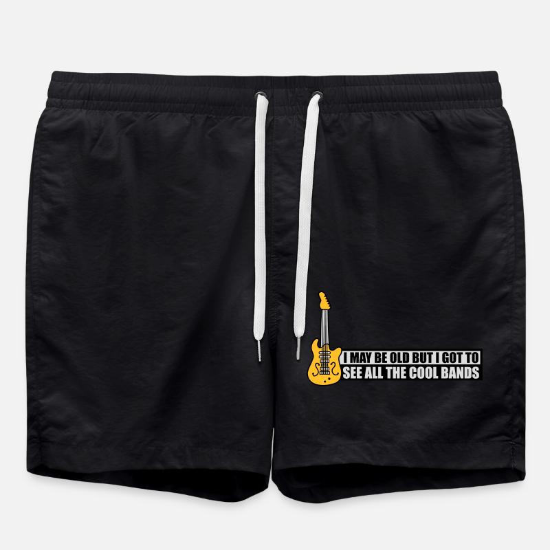I may be old - Swim Trunks - black