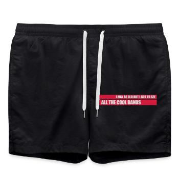 Je suis peut-être vieux - Short de bain - noir - Devant - AI Model Male 185 light (185cm)
