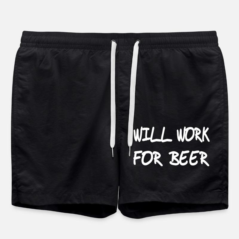 Bière - Short de bain - noir