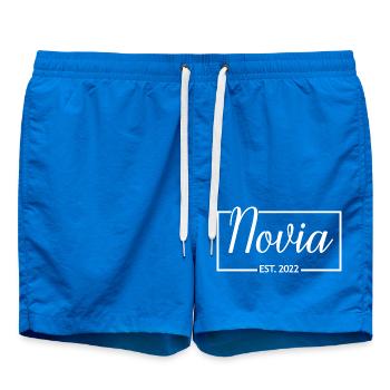 Novia Est. 2022 Fiançailles Douche nuptiale Mariage - Short de bain - cobalt blue - Devant