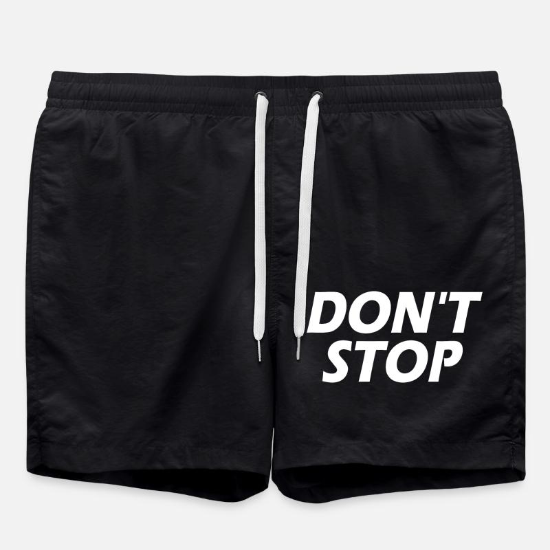 Dont stop - Swim Trunks - black