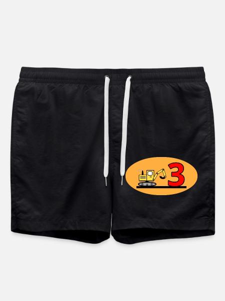 Excavatrice - Short de bain - noir